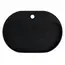 Раковина накладная 55 см, Uperwood Tanos Quartz, овальная, черная (космос)