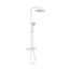 Душевая стойка ABBER Thermostat AF8516FWL с термостатом и изливом, белый матовый