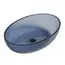 Раковина накладная прозрачная ABBER Kristall AT2801Saphir синяя