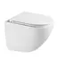 Унитаз ABBER Bequem AC1131TC подвесной белый, безободковый, смыв торнадо, с закрытым дном