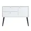 Тумба со столешницей 1 Marka Goat 120х50 (2ящ-1дверца) эмаль белая/бук черный