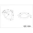 Душевой поддон Black&White  QC-10  100х100