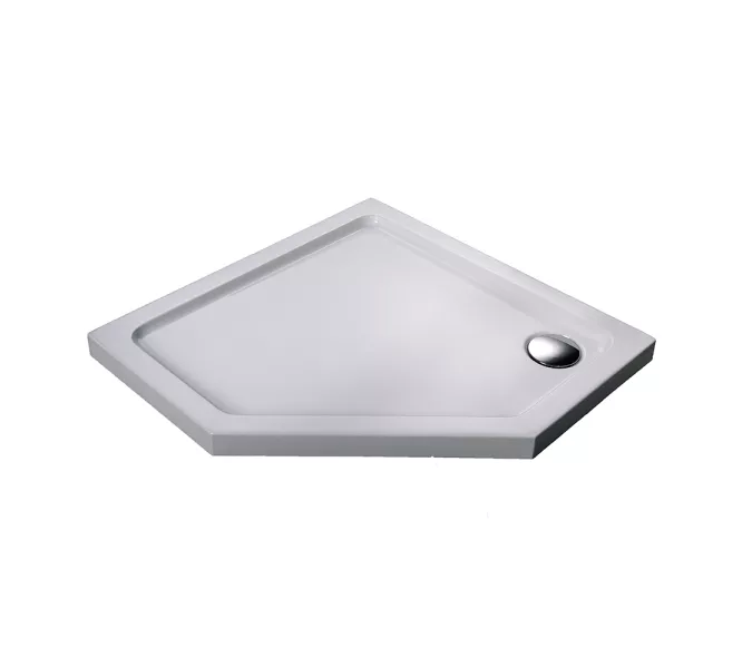 Душевые ограждения: Поддон для душа трапеция Black&White P-10  100х100 1 в магазине Акватория