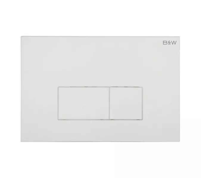 Санфаянс: Клавиша смыва Black&White WPI-09541 серый глянцевый 1 в магазине Акватория