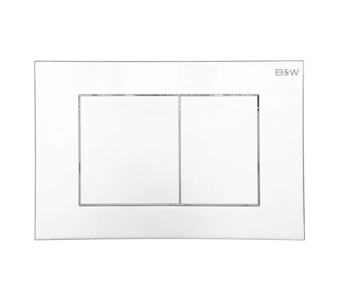 Санфаянс: Клавиша смыва Black&White WPI-09533 хром глянцевый 1 в магазине Акватория