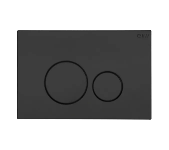 Санфаянс: Клавиша смыва Black&White WPI-09510GM оружейная сталь матовый 1 в магазине Акватория
