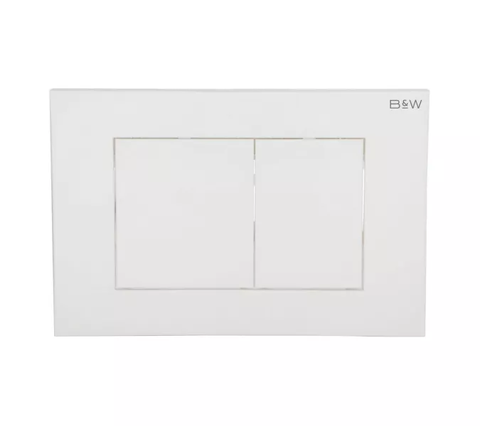 Санфаянс: Клавиша смыва Black&White WPI-09531 глянцевый серый 1 в магазине Акватория